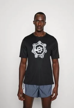 Nike Performance Herren MILER - Sport T-shirt - Black