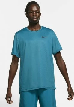 Nike Performance Herren Sport T-shirt - Obsidian/green Abyss/heather/black