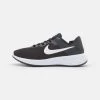 Nike Performance Damen REVOLUTION 6 FLYEASE NN WD - Laufschuh Neutral - Black/white/dark Smoke Grey/cool Grey