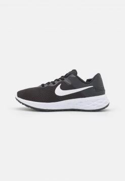 Nike Performance Damen REVOLUTION 6 FLYEASE NN WD - Laufschuh Neutral - Black/white/dark Smoke Grey/cool Grey