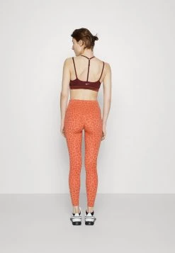 Nike Performance Damen ONE LEOPARD - Tights - Madder Root/white -Angebote Nike Store 62cc341c33e0495cb5a25ded4e1f7427