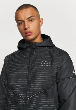 Nike Performance Herren RUN FLASH - Laufjacke - Black/reflective Silver -Angebote Nike Store 637bab222c344d0f80e77ee71ccc5c93