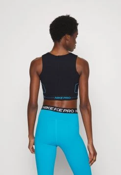 Nike Performance TANK - Top - Black/laser Blue | Damen -Angebote Nike Store 6393cd941b664d889260c875765e40c8