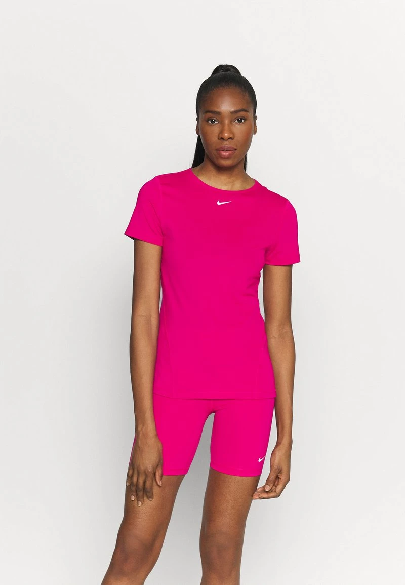 Nike Performance Damen ALL OVER - T-Shirt Basic - Fireberry/white 1 Nike Performance Damen ALL OVER - T-Shirt Basic - Fireberry/white