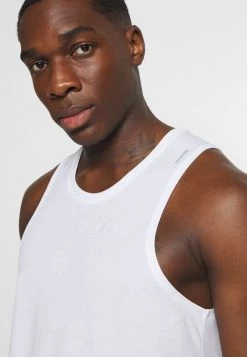 Nike Performance MILER TANK - Top - White/silver | Herren -Angebote Nike Store 641a711d986d4a7395105e5c939d99aa