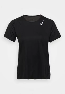 Nike Performance RACE - Sport T-shirt - Black/silver | Damen -Angebote Nike Store 648cfaac41344a84a57c04f156cc5e8e