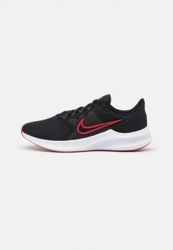 Nike Performance Herren DOWNSHIFTER 11 - Laufschuh Neutral - Black/university Red/white/dark Smoke Grey