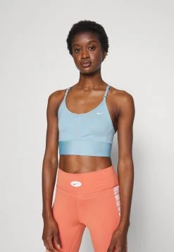 Nike Performance Damen INDY BRA - Sport-BH Mit Mittlerer Stützkraft - Worn Blue/white