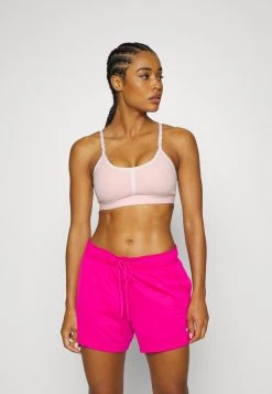 Nike Performance AIR INDY LOGO BRA - Sport-BH Mit Leichter Stützkraft - Atmosphere/white | Damen