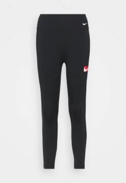 Nike Performance Damen ONE CROP - Tights - Black/photo Blue/chile Red/white