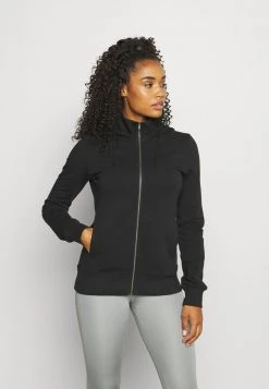 Nike Performance Nike Yoga Fleece-Hoodie Mit Durchgehendem Reißverschluss Für Damen - Sweatjacke - Black/dark Smoke Grey