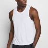 Nike Performance MILER TANK - Top - White/silver | Herren