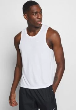 Nike Performance MILER TANK - Top - White/silver | Herren