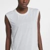 Nike Performance Damen SLEEVELESS - T-Shirt Basic - White/vast Grey