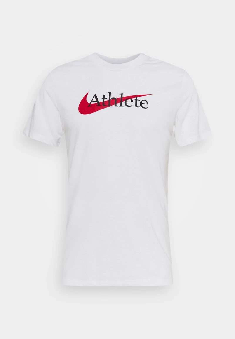 Nike Performance Herren TEE ATHLETE - T-Shirt Print - White/university Red 6 Nike Performance Herren TEE ATHLETE - T-Shirt Print - White/university Red – Bild 6