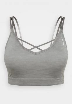 Nike Performance Damen INDY STRAPPY BRA - Sport-BH Mit Leichter Stützkraft - Particle Grey/pure/platinum Tint -Angebote Nike Store 6ad312410ba34ca0bf416771933ba4b4