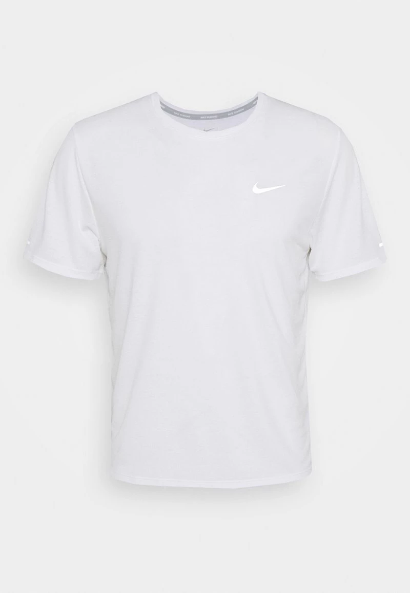 Nike Performance MILER TOP - Sport T-shirt - White/silver | Herren 4 Nike Performance MILER TOP - Sport T-shirt - White/silver | Herren – Bild 4