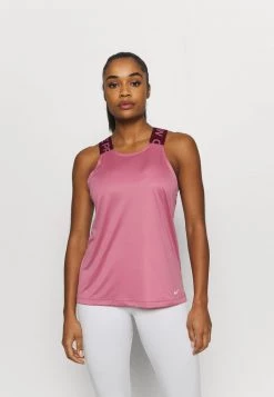 Nike Performance Damen Sport T-shirt - Desert Berry/dark Beetroot/white