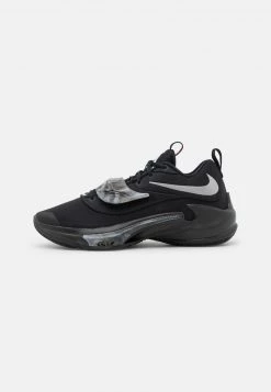 Nike Performance Herren ZOOM FREAK 3 - Basketballschuh - Black/metallic Silver/wolf Grey
