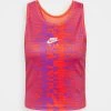 Nike Performance Damen AIR TANK - Sport T-shirt - Team Orange
