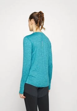 Nike Performance Damen ELEMENT CREW - Langarmshirt - Marina/washed Teal/heather/reflective Silver -Angebote Nike Store 6d94910d4e57482b945dc3901eb042a7