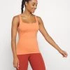 Nike Performance Damen THE YOGA LUXE TANK - Top - Healing Orange/apricot Agate