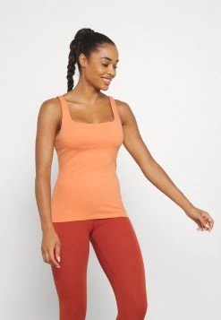 Nike Performance Damen THE YOGA LUXE TANK - Top - Healing Orange/apricot Agate