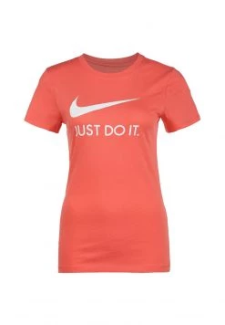 Nike Performance JUST DO IT - T-Shirt Print - Magic Ember / White | Damen