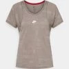 Nike Performance Damen T-Shirt Print - College Grey/moon Fossil