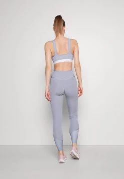 Nike Performance Damen SOFT TEE BRA - Sport-BH Mit Mittlerer Stützkraft - Ashen Slate Heather/white -Angebote Nike Store 6deea8448b7449ef9cdddd9fb0566cce