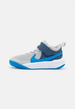 Nike Performance TEAM HUSTLE D 10 UNISEX - Basketballschuh - Grey Fog/photo Blue/mystic Navy