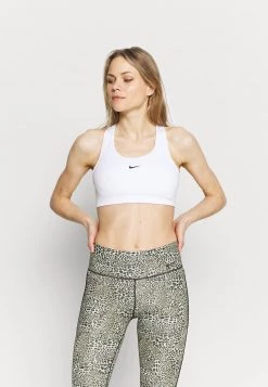 Nike Performance BRA - Sport-BH Mit Mittlerer Stützkraft - White/black | Damen