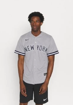 Nike Performance Herren MLB NEW YORK YANKEES OFFICIAL REPLICA ROAD - Vereinsmannschaften - Dugout Grey