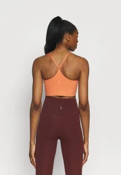 Nike Performance Damen INDY EYELET BRA - Sport-BH Mit Leichter Stützkraft - Apricot Agate/arctic Orange -Angebote Nike Store 6f83715f4ed4462d8bbc951c39092eda