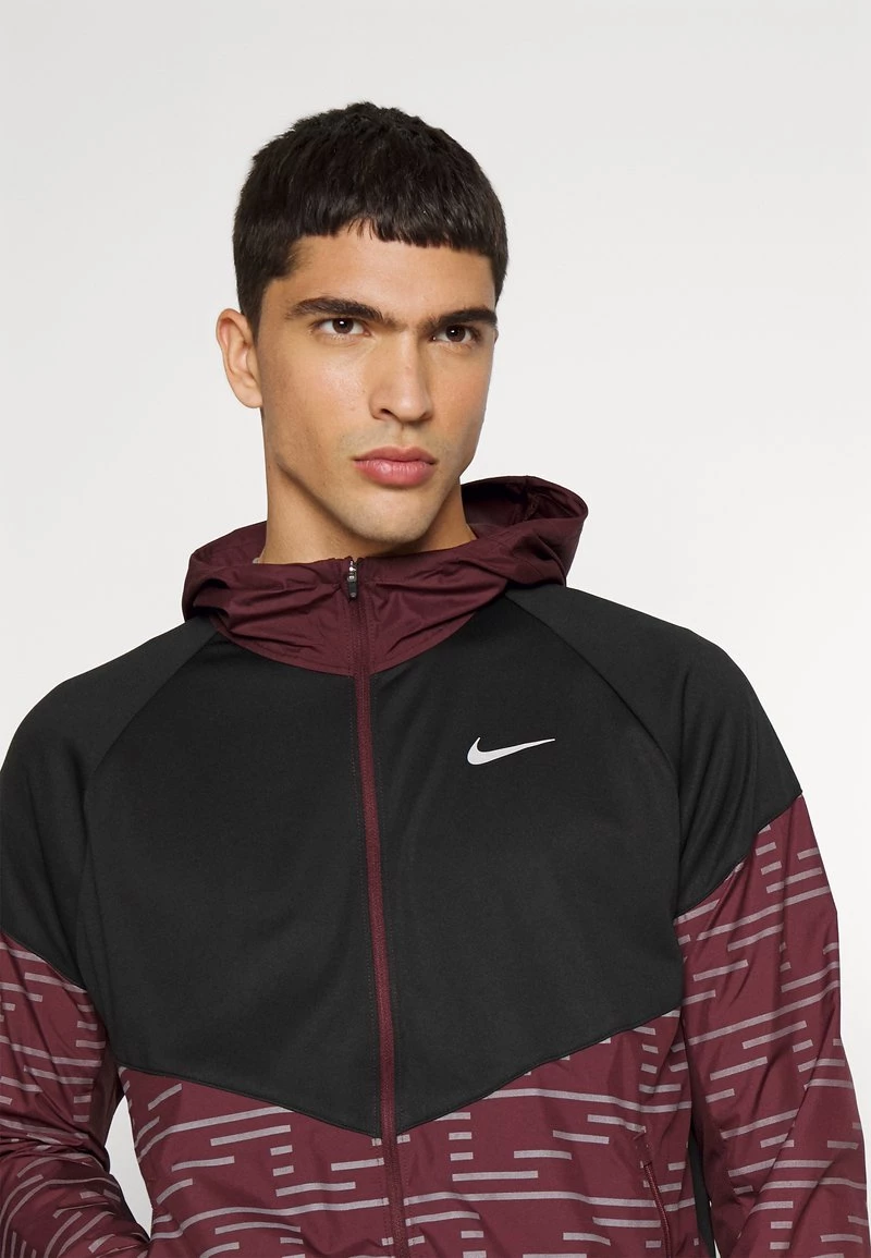 Nike Performance Herren MILER - Laufjacke - Burgundy Crush/black/burgundy Crush/reflective Silver 5 Nike Performance Herren MILER - Laufjacke - Burgundy Crush/black/burgundy Crush/reflective Silver – Bild 5