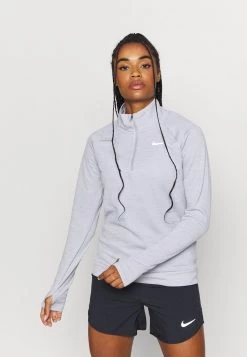 Nike Performance Damen PACER - Langarmshirt - Light Smoke Grey/reflective Silver