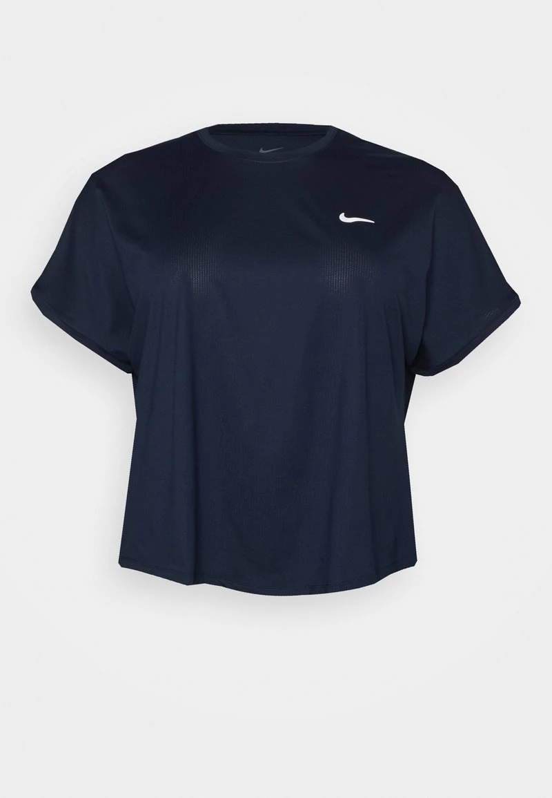 Nike Performance Damen PLUS - Sport T-shirt - Obsidian/white 1 Nike Performance Damen PLUS - Sport T-shirt - Obsidian/white
