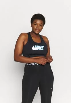 Nike Performance Damen BRA - Sport-BH Mit Mittlerer Stützkraft - Black/dark Smoke Grey