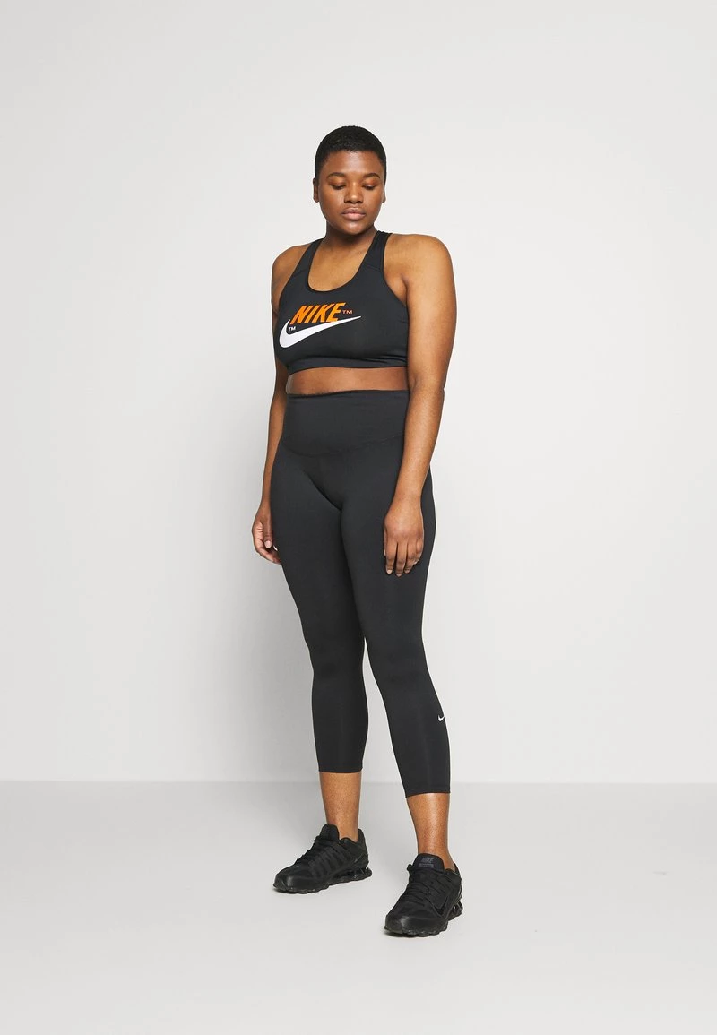 Nike Performance Damen ONE PLUS - Tights - Black/white 2 Nike Performance Damen ONE PLUS - Tights - Black/white – Bild 2