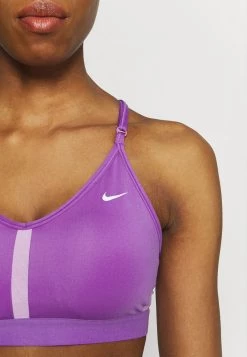Nike Performance Damen INDY V NECK BRA - Sport-BH Mit Leichter Stützkraft - Wild Berry/violet Shock/white -Angebote Nike Store 7182365535d645858b5dc276b2bd05d8