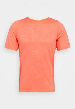 Nike Performance Herren T-Shirt Print - Bright Mango/white/reflective Silver
