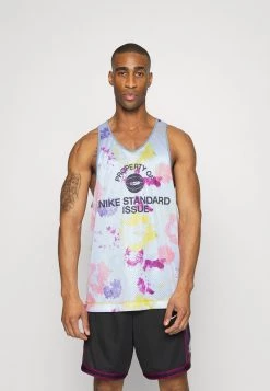 Nike Performance Herren SEASONAL - Top - Vivid Sulfur/boarder Blue/black