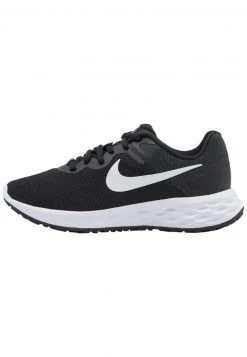 Nike Performance REVOLUTION 6 - Laufschuh Neutral - Black/white/dark Smoke Grey/cool Grey | Damen
