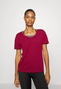 Nike Performance Damen T-Shirt Basic - Dark Beetroot/night Maroon