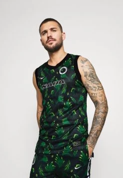 Nike Performance Herren NIGERIA - Sport T-shirt - Pine Green/black