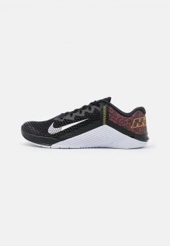 Nike Performance METCON 6 UNISEX - Trainingsschuh - Black/white/dark Cayenne/solar Flare