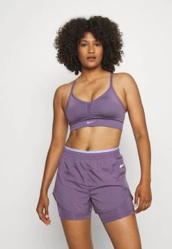 Nike Performance Damen INDY SEAMLESS BRA - Sport-BH Mit Leichter Stützkraft - Amethyst Smoke/white