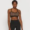 Nike Performance Damen INDY BRA - Sport-BH Mit Leichter Stützkraft - Archaeo Brown/black/black/white
