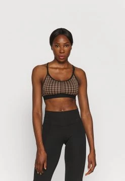 Nike Performance Damen INDY BRA - Sport-BH Mit Leichter Stützkraft - Archaeo Brown/black/black/white