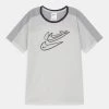Nike Performance Kinder T-Shirt Print - Photon Dust/smoke Grey/black